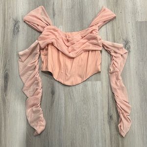 Long sleeve Corset top